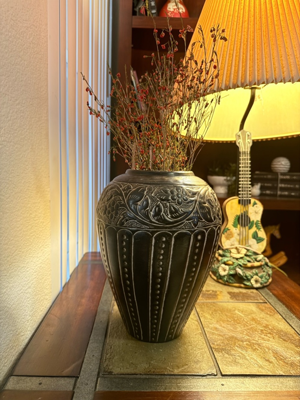 Beautiful Old Antique Kashmiri Copper Vase